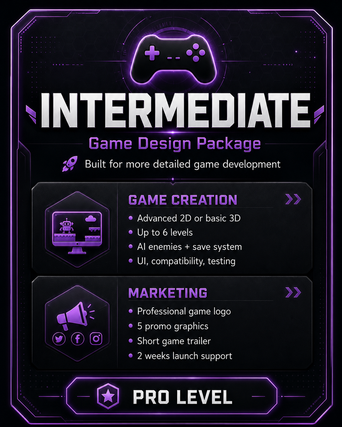 Game Design Package: Intermediate